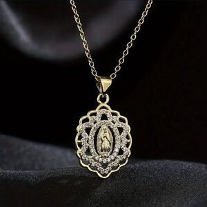 Virgin Mary Pendant Necklace